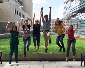 2016 Summer Scholars and Fellows jump for joy at the thought of their summer research projects!